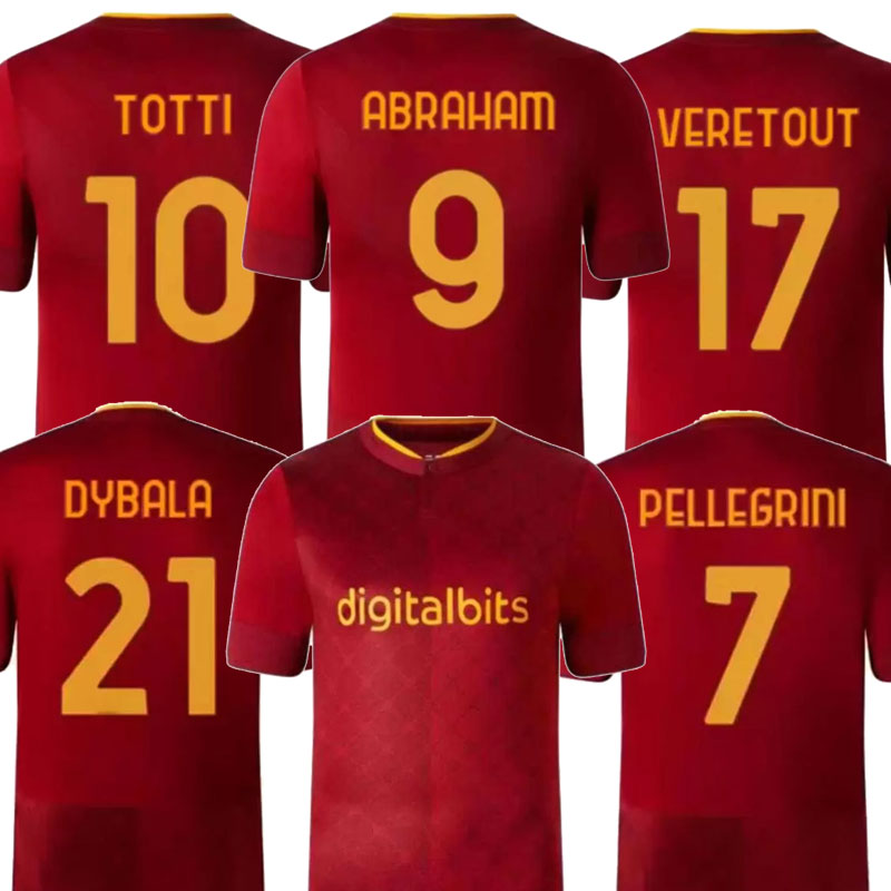 4XL 22 23 DYBALA SOCCER JERSEYS ROMA home final Pastore Abraham 2022 2023 player version totti Zaniolo MANCINI KUMBULLA men kids kit FOOTBALL EL SHAARAWY Uniform
4XL 22 23 DYBALA SOCCER JERSEYS ROMA home final Pastore Abraham 2022 2023 player version totti Zaniolo MANCINI KUMBULLA men kids kit FOOTBALL EL SHAARAWY Uniform