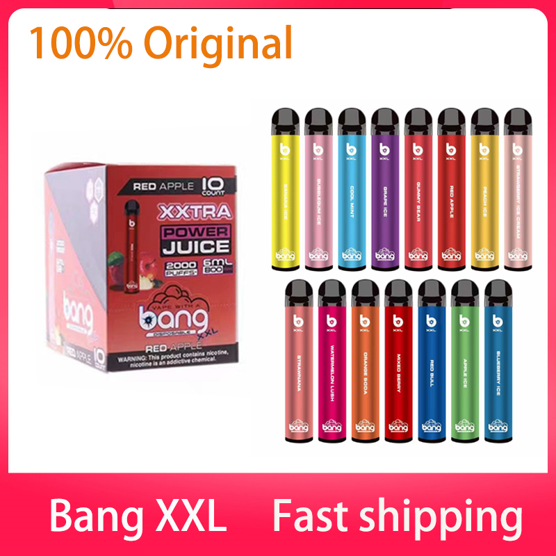 100% Original Bang XXL Disaposable cigarettes Vape Pen Price 2000 Puffs 6.0ml 5% Capacity Free 800mah Battery 22 colour Vs air bar max
100% Original Bang XXL Disaposable cigarettes Vape Pen Price 2000 Puffs 6.0ml 5% Capacity Free 800mah Battery 22 colour Vs air bar max
