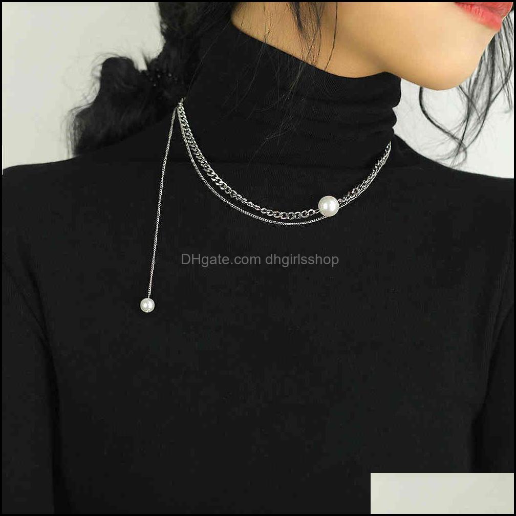 Chains For Women Luxury Brand Jewelery Stainless Sweater Chain Titanium Steel Pearl Clavicle Pendant Necklace Drop Deliver Dhgirlsshop Dh349
Chains For Women Luxury Brand Jewelery Stainless Sweater Chain Titanium Steel Pearl Clavicle Pendant Necklace Drop Deliver Dhgirlsshop Dh349