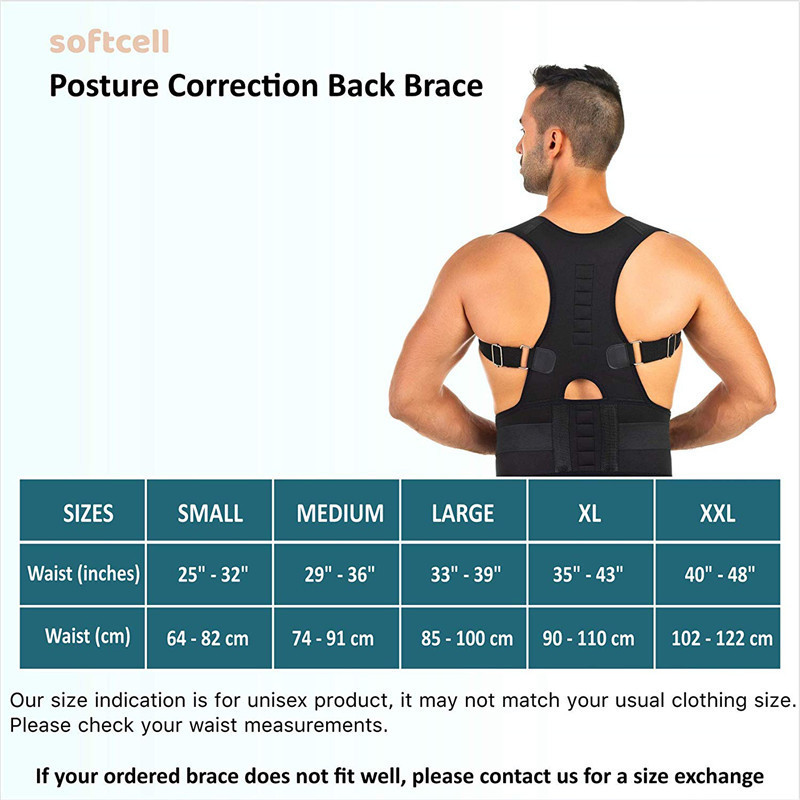 Magnetic Posture Corrector Brace Supporter Shoulder Back Support Belt Menwomen Braces And Support Belt Shoulder Posture 220816