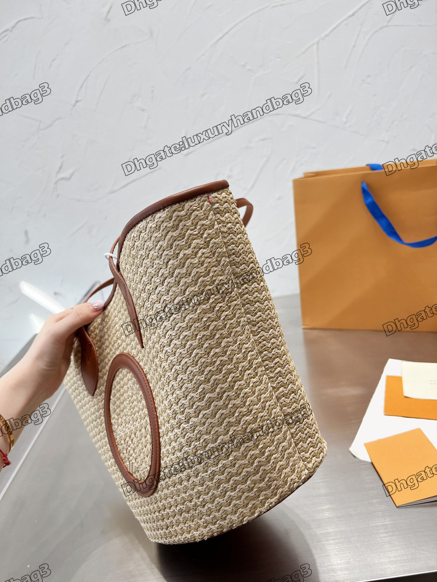 M59963 M59808 Cabas Caramel Brown Straw Shoulder Bag Synthetic Designer Knitted Raffia With Pouch Handbags
M59963 M59808 Cabas Caramel Brown Straw Shoulder Bag Synthetic Designer Knitted Raffia With Pouch Handbags