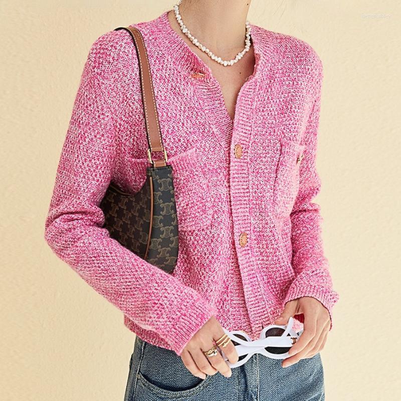 Women' Knits & Tees 2022 Spring Summer Woman Pink Pocket Front Knitted Cardigan Franch Pairs Style Drop Depe22
Women' Knits & Tees 2022 Spring Summer Woman Pink Pocket Front Knitted Cardigan Franch Pairs Style Drop Depe22