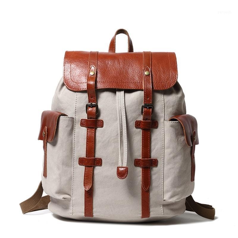 Backpack YUPINXUAN 2022 Selling Mens Canvas Leather Backpacks Europe Fashion Travel Rucksacks Large Capacity Daypacks, Beige
Backpack YUPINXUAN 2022 Selling Mens Canvas Leather Backpacks Europe Fashion Travel Rucksacks Large Capacity Daypacks, Beige