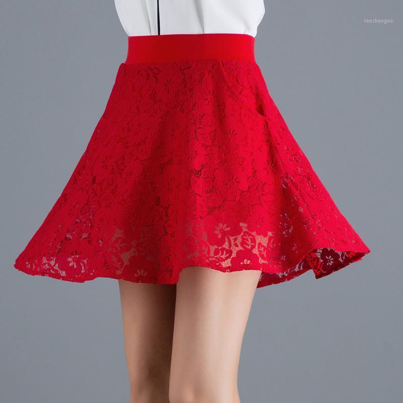 Skirts 2022 Autumn Lace Mini Skirt Women Elastic High Waist Sexy Femininity Short (Safety Pants Inside) Red White Black
Skirts 2022 Autumn Lace Mini Skirt Women Elastic High Waist Sexy Femininity Short (Safety Pants Inside) Red White Black