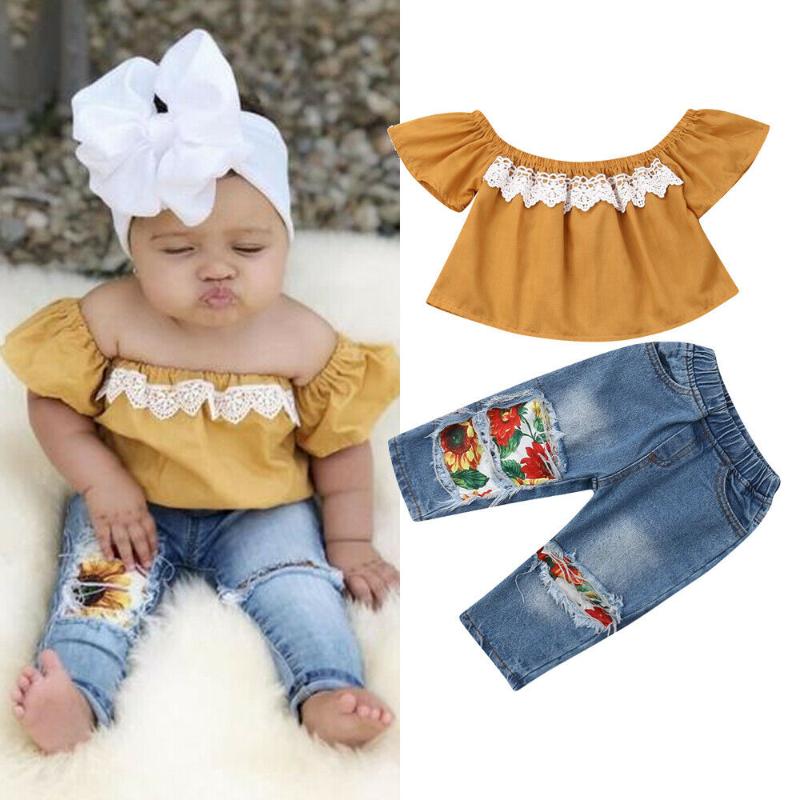 Clothing Sets 1-5Y Toddler Kids Baby Girls Clothes Off Shoulder Tops Floral Pants Jeans Outfits ClothesClothing, As pic
Clothing Sets 1-5Y Toddler Kids Baby Girls Clothes Off Shoulder Tops Floral Pants Jeans Outfits ClothesClothing, As pic