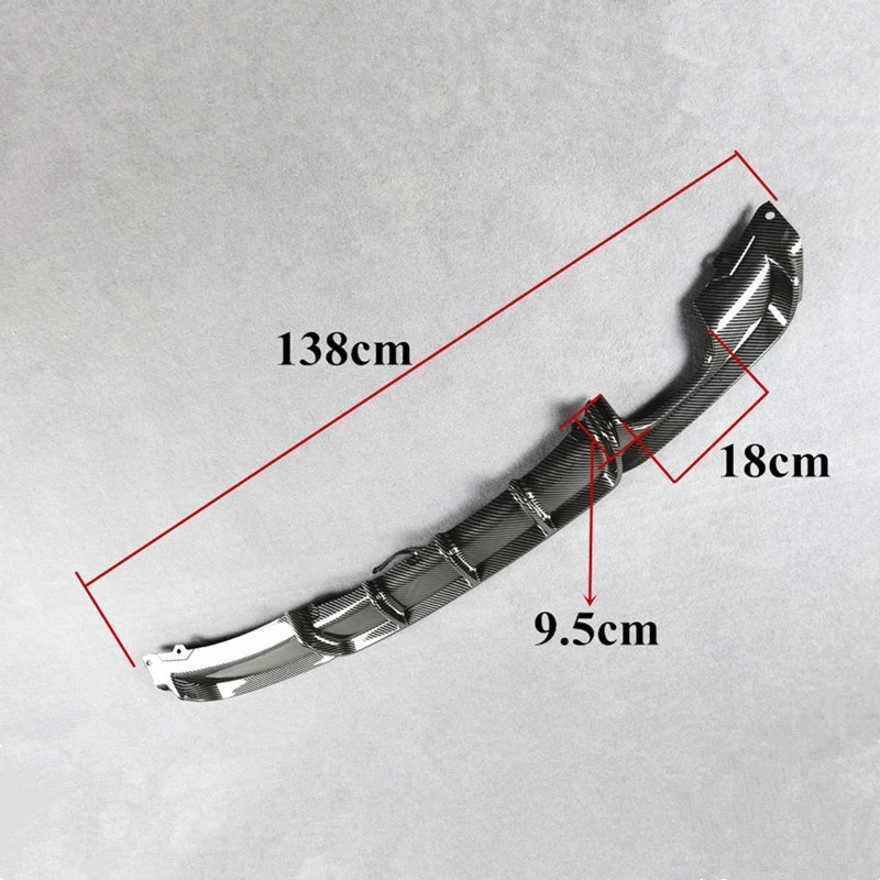 1 PC Body Kits Carbon Pattern F30 MP Style Rear Diffuser Lip Spoiler For BMW 3 Series 2012-20 16 Rear Bumper Car Accessories