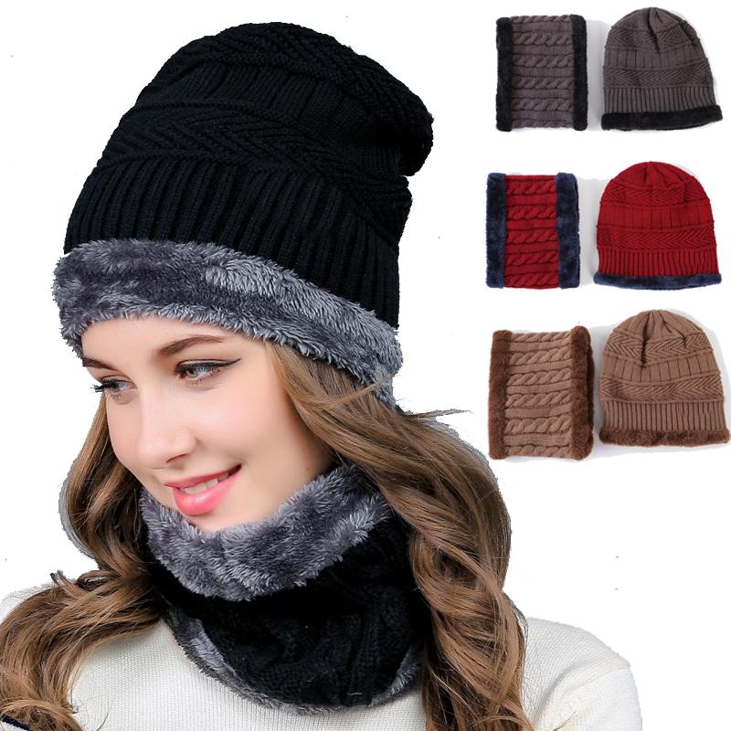 Berets 2pcs Hat Scarf Combination Women's Cap Winter Hats Men's Baseball Balaclava Windproof And Warm Outdoor Bucket BeanieBerets, Black 
Berets 2pcs Hat Scarf Combination Women's Cap Winter Hats Men's Baseball Balaclava Windproof And Warm Outdoor Bucket BeanieBerets, Black