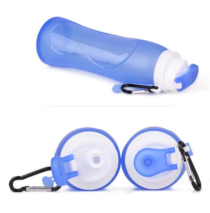 17oz Outdoor Sport Bottle Food Grade Silicone Mug Travel Collapsible Portable Kettle Foldable Water Bottles Custom Gift Cup DBC C0602G10 Z260202