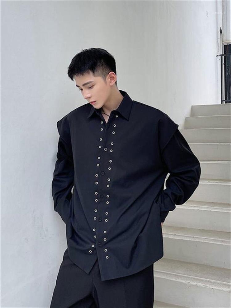 Men's Casual Shirts Long-Sleeve Shirt Spring And Autumn Fashion Trend High Street Harajuku Korean Pure Color Versatile Large, Black
Men's Casual Shirts Long-Sleeve Shirt Spring And Autumn Fashion Trend High Street Harajuku Korean Pure Color Versatile Large, Black