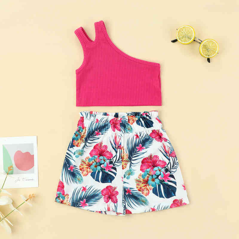 Citgeett Summer Kids Toddler Baby Girl Clothing Set Shoulder Solid Knit Ribbed Vest High Waist Floral Print Shorts Suit J220712, Red
Citgeett Summer Kids Toddler Baby Girl Clothing Set Shoulder Solid Knit Ribbed Vest High Waist Floral Print Shorts Suit J220712, Red