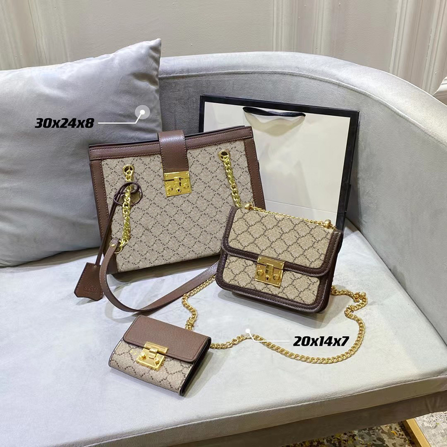 Ladies Luxury Designer Bags Backpacks 3 Pieces/Set Large Capacity Crossbody Fashion Handbags07, Original box
Ladies Luxury Designer Bags Backpacks 3 Pieces/Set Large Capacity Crossbody Fashion Handbags07, Original box