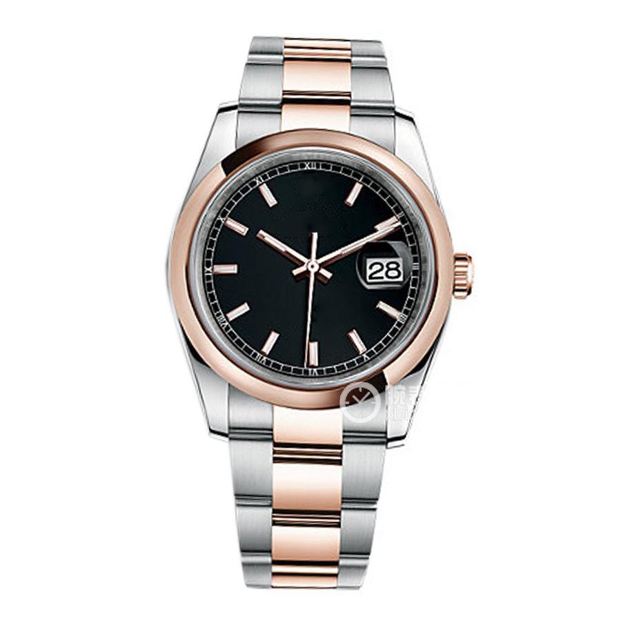 High Quality Asian Watch 2813 Sports Automatic Mechanical Ladies wristWatch 116201 black 36mm Steel & Rose Gold case and Black dial Fashion Folding Clasp 116201-0094
High Quality Asian Watch 2813 Sports Automatic Mechanical Ladies wristWatch 116201 black 36mm Steel & Rose Gold case and Black dial Fashion Folding Clasp 116201-0094