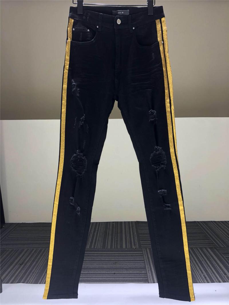 Men's Jeans Gold Side Stripe Patchwork Mens Skinny Flex 2022 High Quality Ripped Hole Summer Brand Plus JeansMen's, Black
Men's Jeans Gold Side Stripe Patchwork Mens Skinny Flex 2022 High Quality Ripped Hole Summer Brand Plus JeansMen's, Black