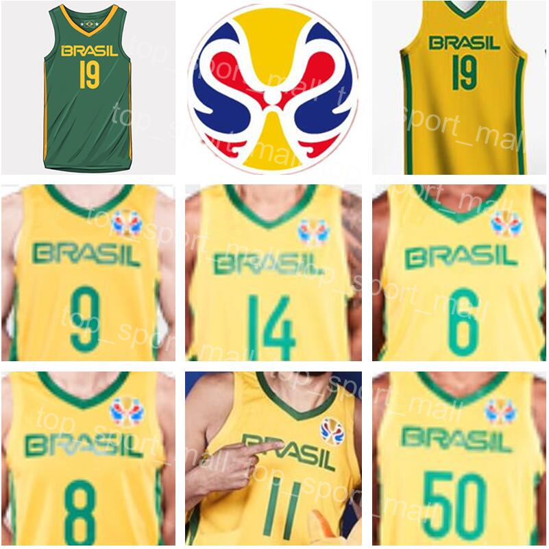 Team Brazils Basketball Jersey Brasils 9 Marcelinho HUERTAS 14 Marquinhos SOUSA Cristiano FELICIO Vitor BENITE Anderson VAREJAO Men, Green 
Team Brazils Basketball Jersey Brasils 9 Marcelinho HUERTAS 14 Marquinhos SOUSA Cristiano FELICIO Vitor BENITE Anderson VAREJAO Men, Green