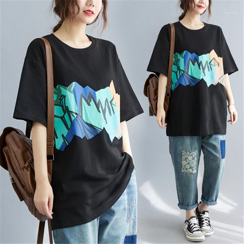 Women's T-Shirt BIG SIZE Summer Women European Fashion Print Tops Tee Ladies Female Plus Large Short Sleeve Cotton Loose T Shirt Tshirt, Black
Women's T-Shirt BIG SIZE Summer Women European Fashion Print Tops Tee Ladies Female Plus Large Short Sleeve Cotton Loose T Shirt Tshirt, Black