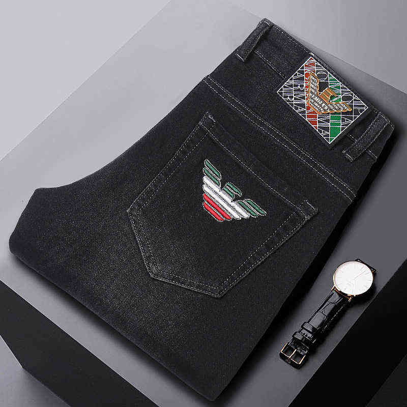 Winter Autumn Fashion Brand Embroidered Jeans Men's Korean Youth Elastic Slim Fit Cotton Pants, Xw981
Winter Autumn Fashion Brand Embroidered Jeans Men's Korean Youth Elastic Slim Fit Cotton Pants, Xw981