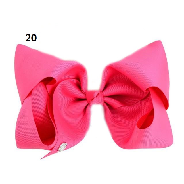 60Pcs 8 Inch Grosgrain Ribbon Large Bows Hair Clip Baby Girls Toddlers Teens Alligator clips hair Accessories Barrettes