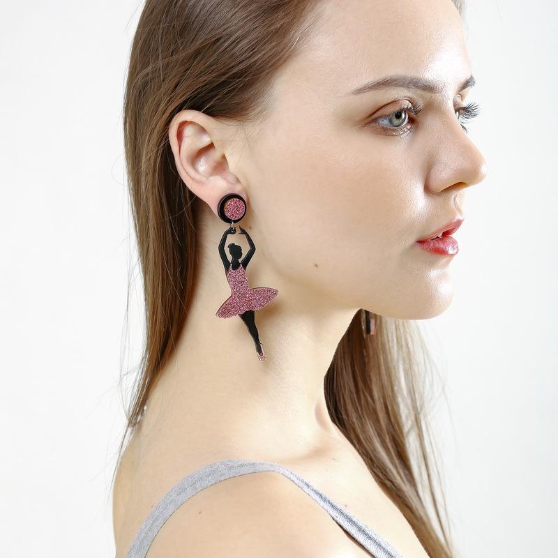 Dangle & Chandelier Cute Ballet Girl Earrings For Womens Trendy Glitter Acrylic Chic Fairy Drop Earring Fashion Jewelry Summer AccessoriesDa
Dangle & Chandelier Cute Ballet Girl Earrings For Womens Trendy Glitter Acrylic Chic Fairy Drop Earring Fashion Jewelry Summer AccessoriesDa
