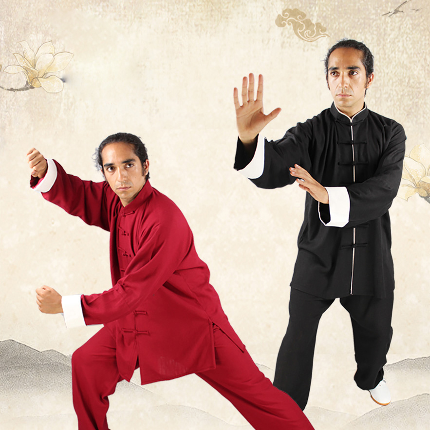 Men's Tracksuits Wu Shu Tai Chi Training Uniform Men Cotton Linen Summer Chinese Kungfu Suits Women Martial Arts Performance Clothes Top + Pants