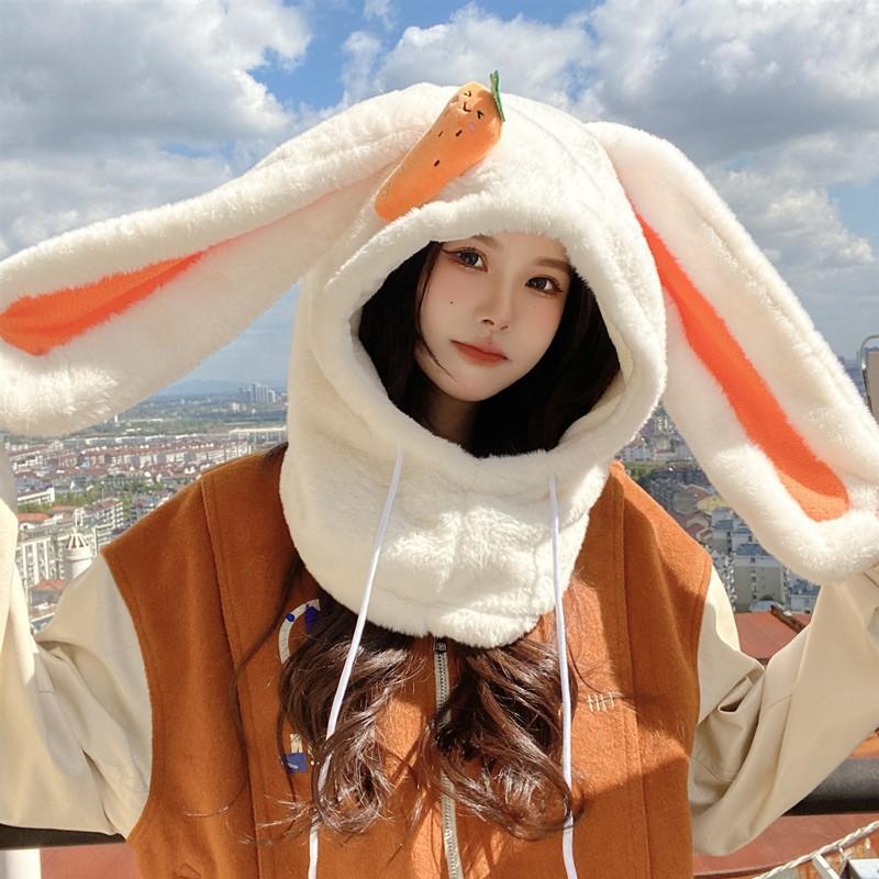 Berets Ear Hat Scarf Set Fashion Women Winter Neck&Face Protect Hooded Korean Japanese Ver Kwaii Carrot Accessory
Berets Ear Hat Scarf Set Fashion Women Winter Neck&Face Protect Hooded Korean Japanese Ver Kwaii Carrot Accessory