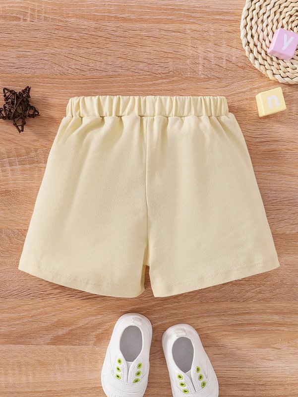 Baby Letter Graphic Track Shorts SHE01
