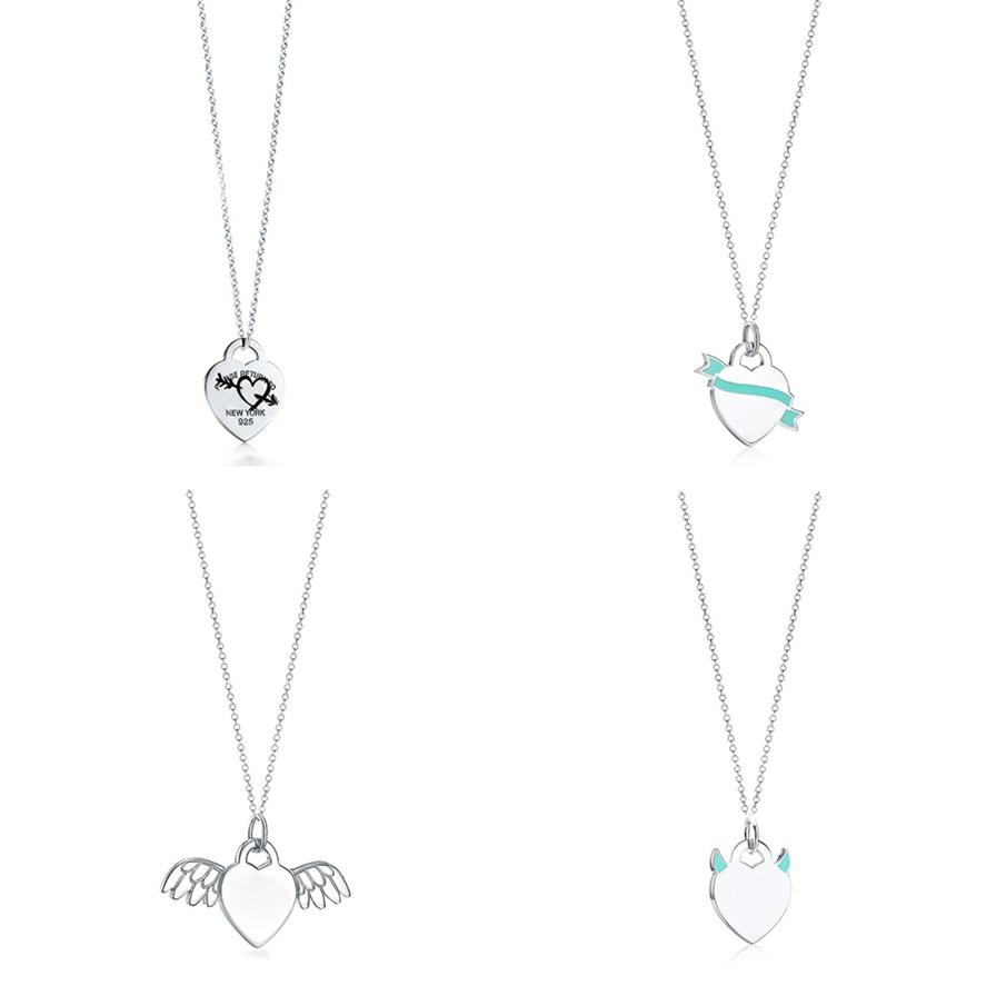 Original 100% 925 Sterling Silver Devil Angel Heart Necklace Love Shape Necklace Pendant Rose Gold Silver Elegant Necklace Jewelry312e
Original 100% 925 Sterling Silver Devil Angel Heart Necklace Love Shape Necklace Pendant Rose Gold Silver Elegant Necklace Jewelry312e
