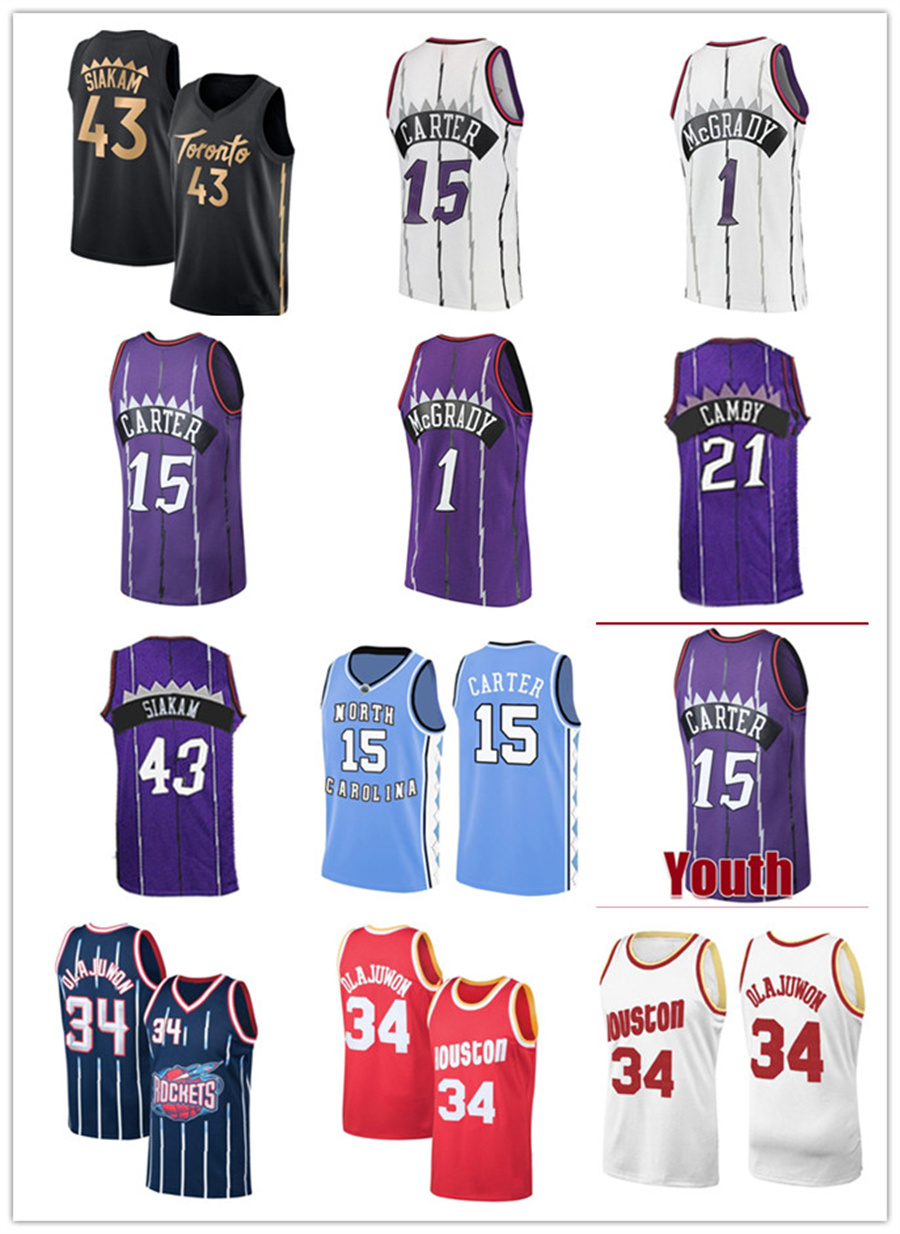 2022 New Torontos Raptores Basketball Jersey Houstons Rocket Vince 15 Carter Hakeem 34 Olajuwon Pascal 43 Siakam Tracy 1 McGrady S-XXL Black
2022 New Torontos Raptores Basketball Jersey Houstons Rocket Vince 15 Carter Hakeem 34 Olajuwon Pascal 43 Siakam Tracy 1 McGrady S-XXL Black
