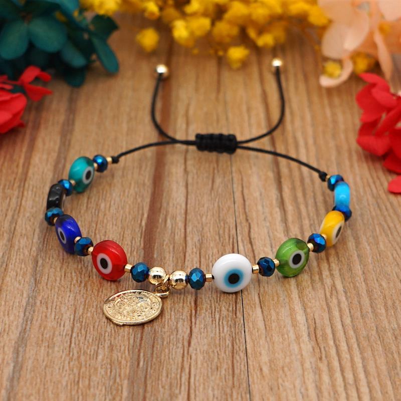 Handmade Turkish Evil Eye Bracelet for Women - Lucky Beaded Strand Jewelry with Greek Eye Design
Handmade Turkish Evil Eye Bracelet for Women - Lucky Beaded Strand Jewelry with Greek Eye Design
