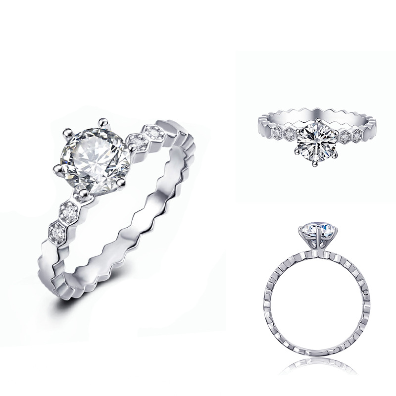 Jewelry Cluster Rings 14K Au585 White Gold Ring Women Wedding Anniversary Engagement Party 4 Claw Round Moissanite Diamond
Jewelry Cluster Rings 14K Au585 White Gold Ring Women Wedding Anniversary Engagement Party 4 Claw Round Moissanite Diamond