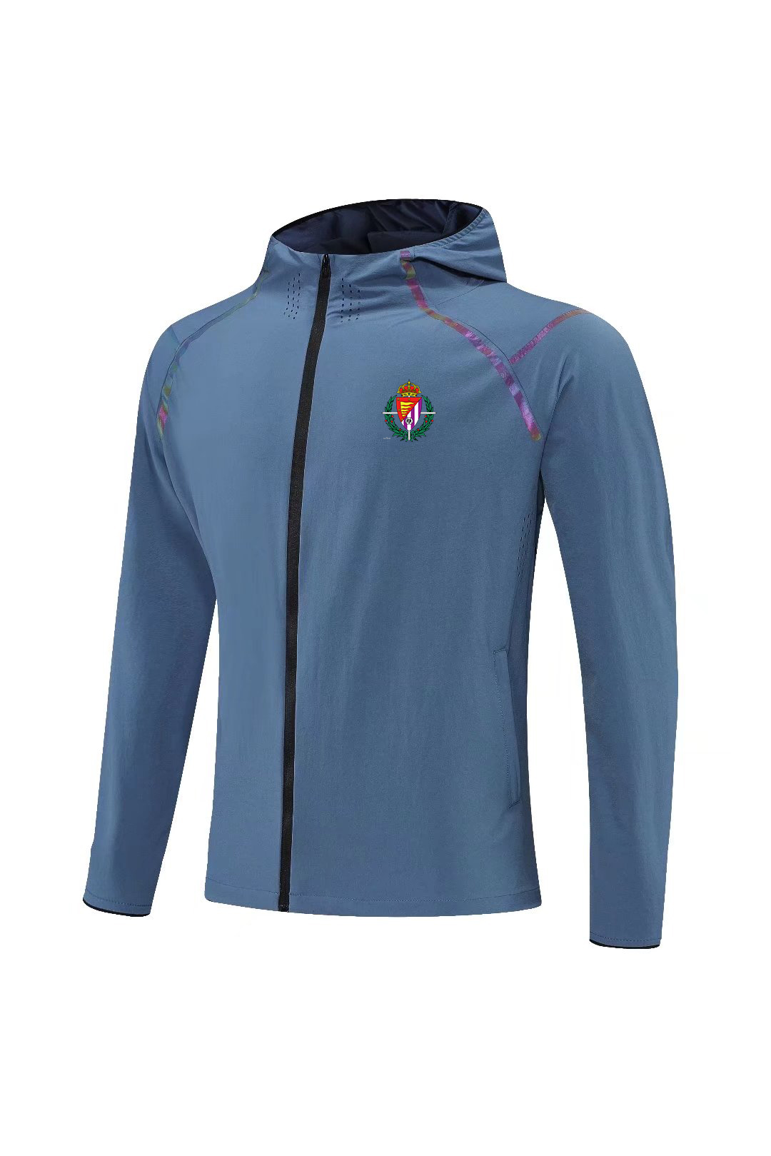 Real Valladolid Club de Fútbol Men's soccer jacket full zipper hooded windbreaker 2022 fashion lightweight breathable casual jacket LOGO can be customized, No 1
Real Valladolid Club de Fútbol Men's soccer jacket full zipper hooded windbreaker 2022 fashion lightweight breathable casual jacket LOGO can be customized, No 1