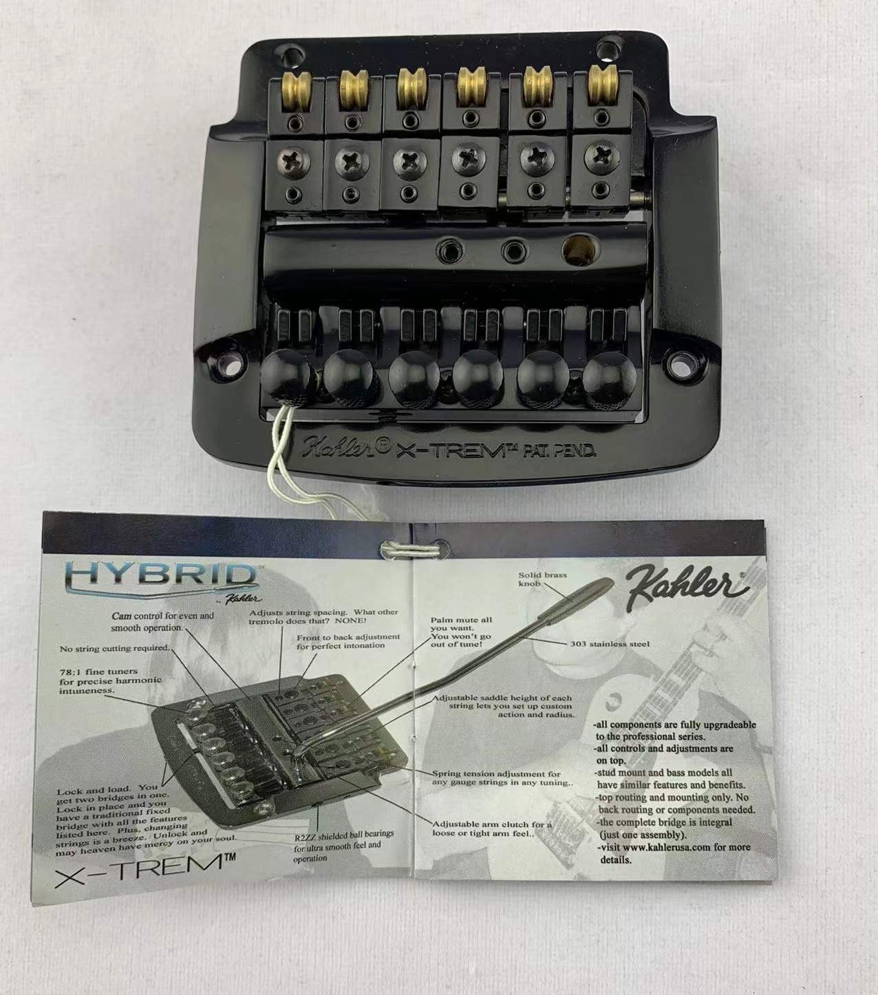 Guitar Pickups Original Kahler 4300 Tremolo BlackChrome Color For 6 Strings Electric Guitars Accessories Musical Discount L019