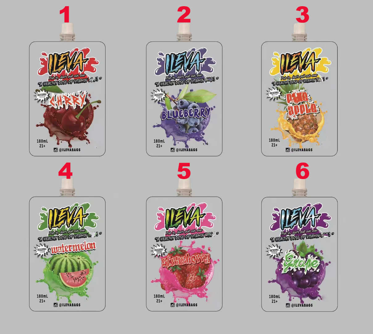 ILEVA 600mg 180ml Liquid spout top packing bag mylar resealable edibles aluminum foil composite flexible packaging bags self-supporting suction nozzle juice bag
ILEVA 600mg 180ml Liquid spout top packing bag mylar resealable edibles aluminum foil composite flexible packaging bags self-supporting suction nozzle juice bag