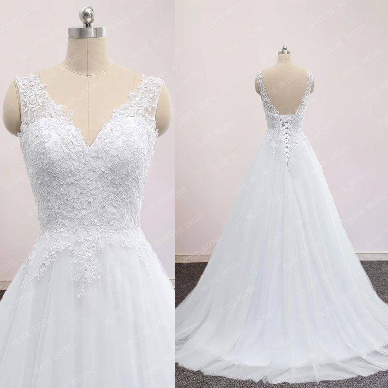 2022 Simple White Tulle A-Line Boho Wedding Dress Beaded Appliques Bridal Party Dress Summer Vestido De Novia Real Image
2022 Simple White Tulle A-Line Boho Wedding Dress Beaded Appliques Bridal Party Dress Summer Vestido De Novia Real Image