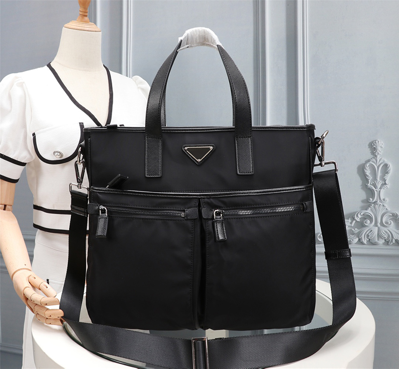 Waterproof Nylon Briefcase Luxury Designer Business Trip Laptop Bag Travel Casual Attache Case with Removable Strap, Black
Waterproof Nylon Briefcase Luxury Designer Business Trip Laptop Bag Travel Casual Attache Case with Removable Strap, Black