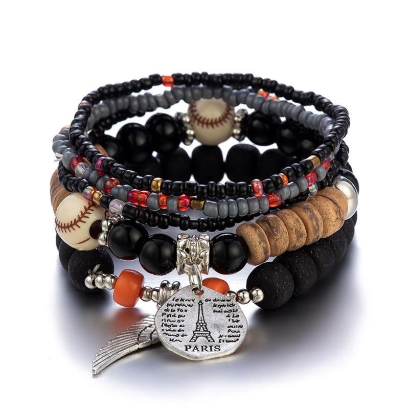 Bangle Fake Hoop Earring Stackable Bead Bracelets Ladies Mens Stretch Multilayer Bracelet Set Multicolor Women Silver Chain NecklaceBangle
Bangle Fake Hoop Earring Stackable Bead Bracelets Ladies Mens Stretch Multilayer Bracelet Set Multicolor Women Silver Chain NecklaceBangle