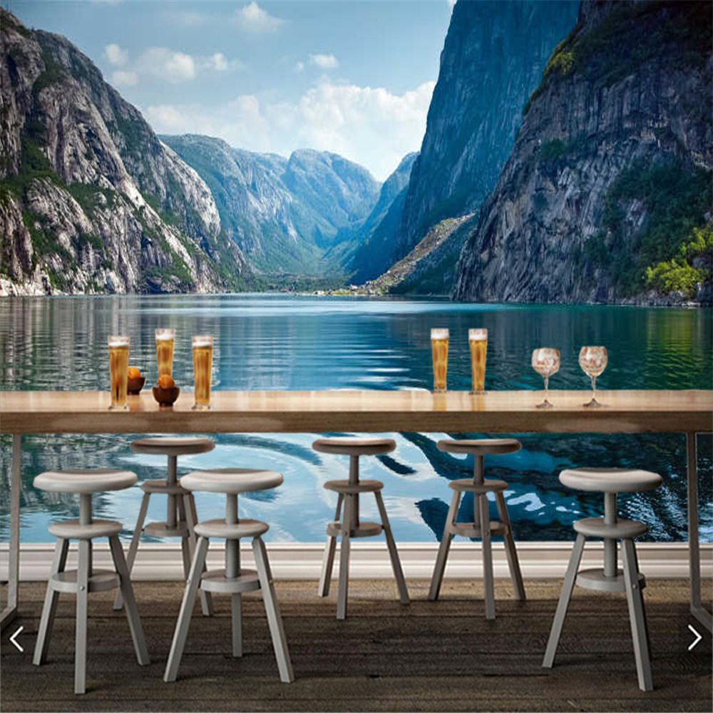 Papel de parede natural scenery 3d wallpaper living room kitchen tv wall bedroom wall papers home decor mural