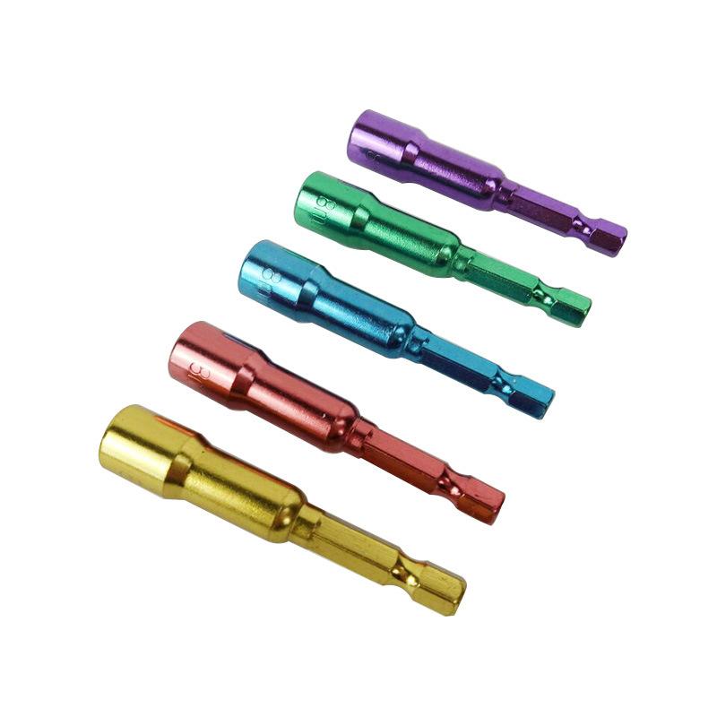 Hand Tools 5PC/Set Hex Socket Sleeve Nozzles Strong Magnetic Nut Driver Set Drill Bit Adapter Wind Approved Grooves 8mm Color SleeveHand
Hand Tools 5PC/Set Hex Socket Sleeve Nozzles Strong Magnetic Nut Driver Set Drill Bit Adapter Wind Approved Grooves 8mm Color SleeveHand