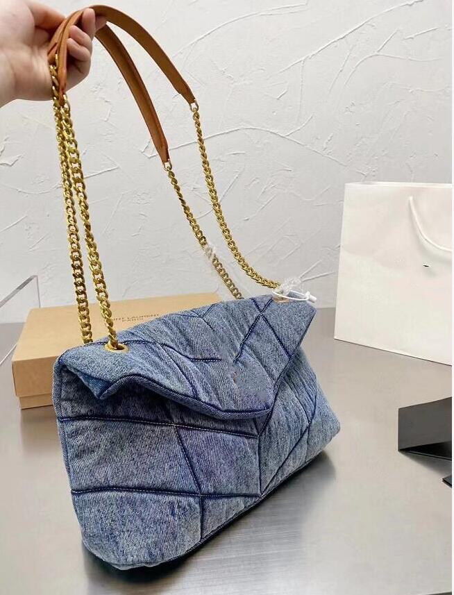 Top Quality Handbags Women Denim Blue Loulou Puffer Chain Shoulder Crossbody Bag Classic Designers Handbag Envelope Messenger Bag Purse With Box
Top Quality Handbags Women Denim Blue Loulou Puffer Chain Shoulder Crossbody Bag Classic Designers Handbag Envelope Messenger Bag Purse With Box