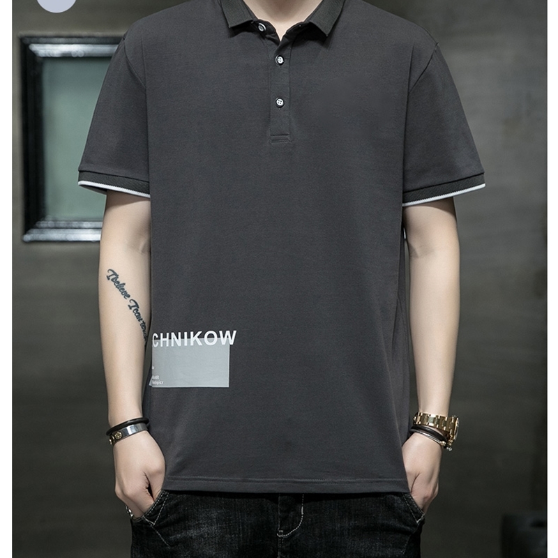 Personalized Customize men polo shirt short sleeve advertising shirt A980 letter print red blue black 220402