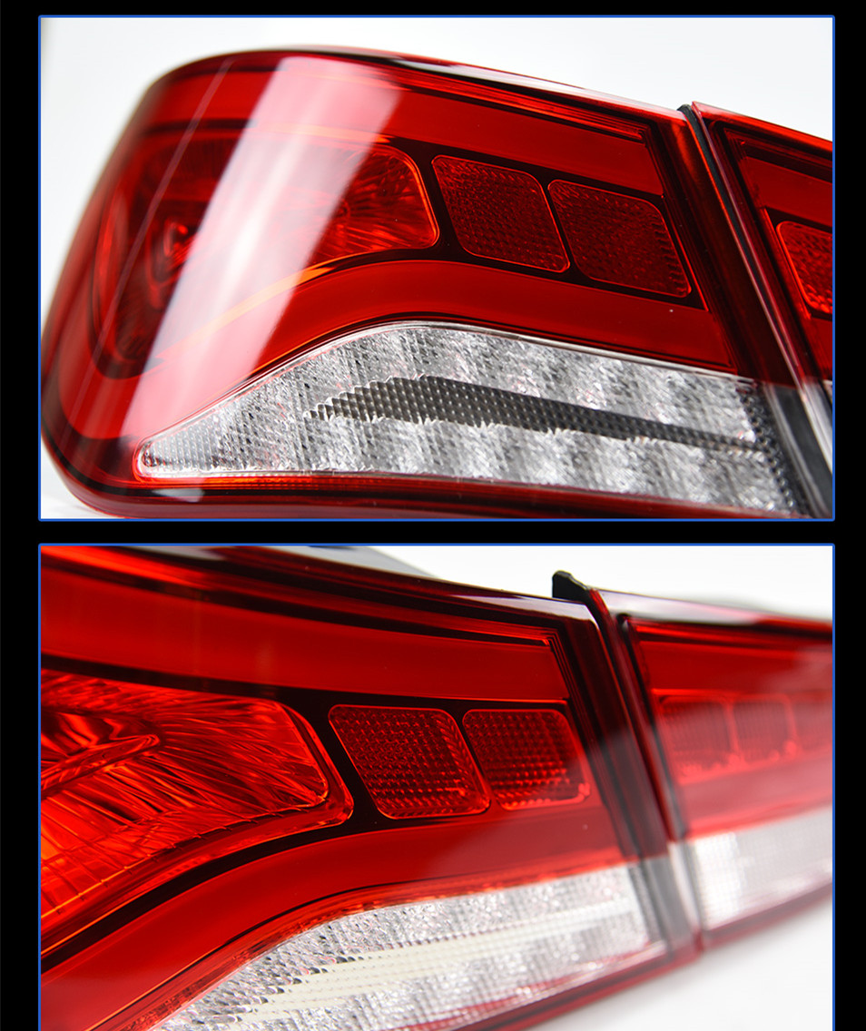 Car Tail Lights Assembly For Sonata 8 LED Turn Signal Lights 2011-16 Hyundai Brake Running Reverse Light