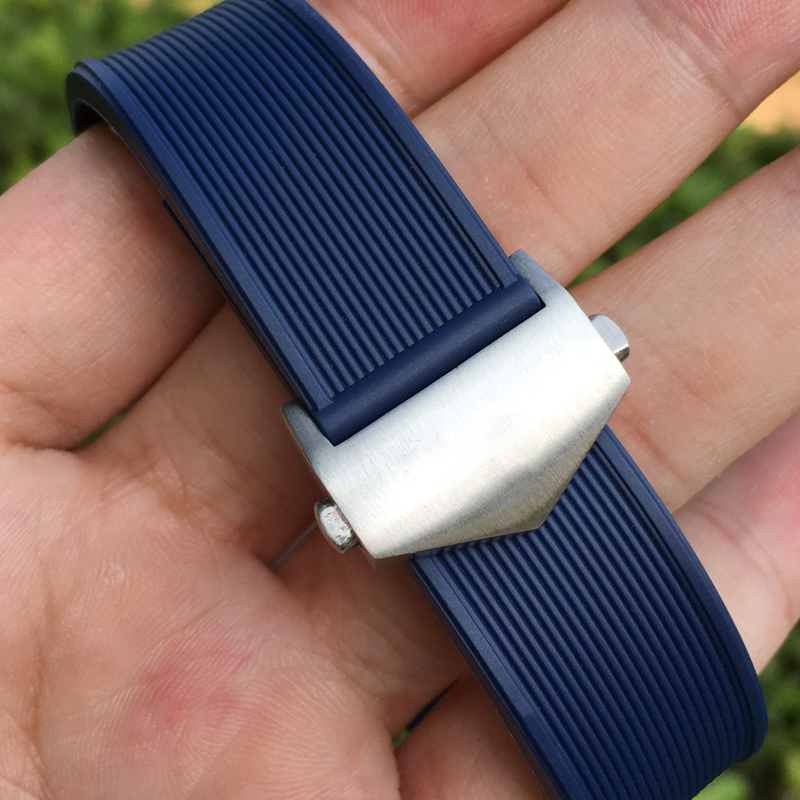 20mm 22mm Rubber Silicone Watch Strap Waterproof Bracelet Watchband for TAG HEUER AQUARACER 300 WAY201B CALIBRE 5 Accessories 220627