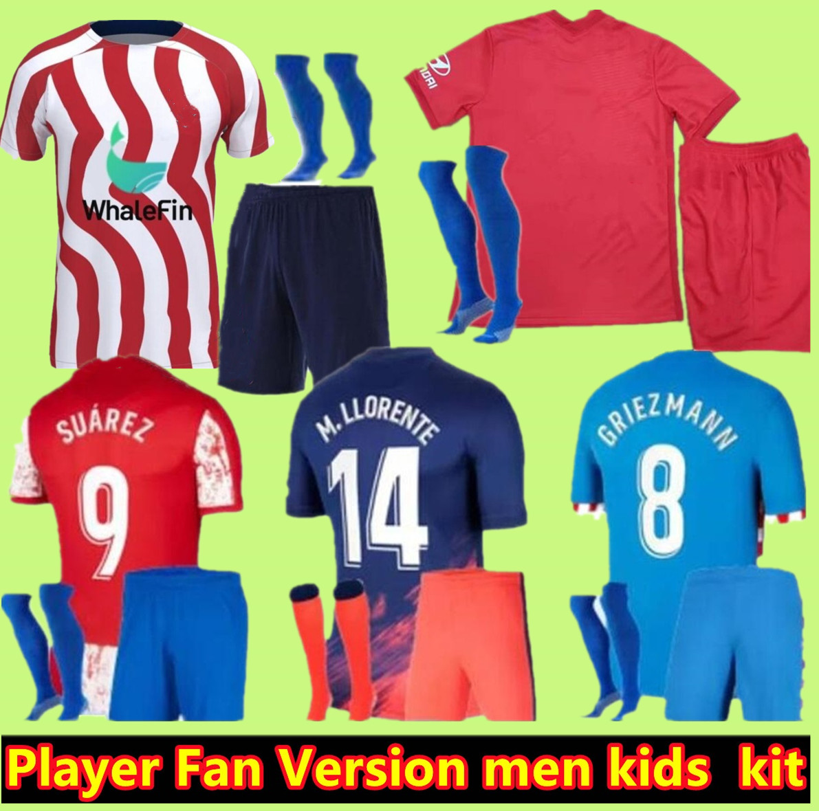 Size S-4XL 21 22 23 Atletico Soccer Jerseys Madrid SUAREZ JOAO FeLIX 2021 2022 2023 M. Llorente CORREA KOKE Camisetas de futbol LEMAR CARRAS, Green
Size S-4XL 21 22 23 Atletico Soccer Jerseys Madrid SUAREZ JOAO FeLIX 2021 2022 2023 M. Llorente CORREA KOKE Camisetas de futbol LEMAR CARRAS, Green