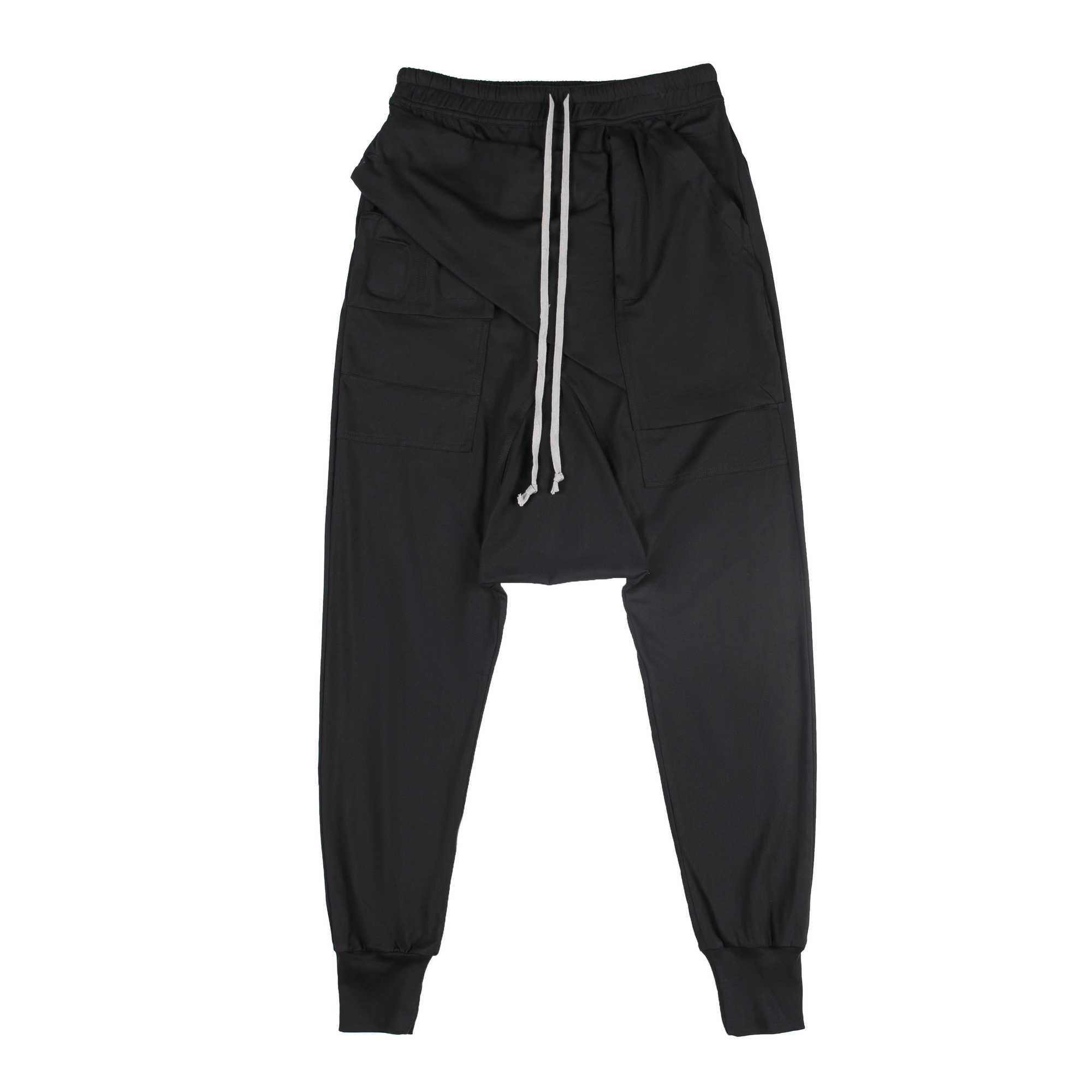 Men' Pants Classic dark ro style high street trendy men' front with DS buckle skirt, casual crotch pants and versatile knitted pants, Black
Men' Pants Classic dark ro style high street trendy men' front with DS buckle skirt, casual crotch pants and versatile knitted pants, Black