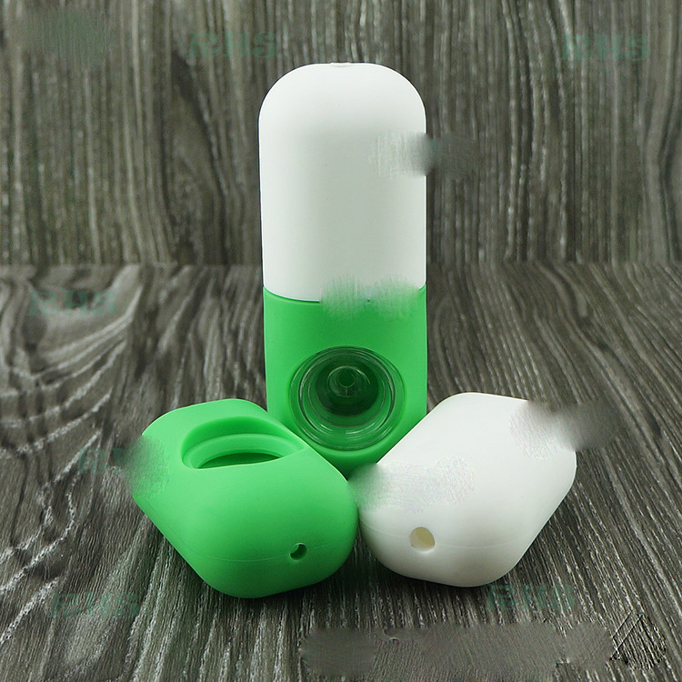 silicone pipe Pill-shaped colorful spoon heady hand smoking Pills pipes with glass bowl for tobacco
silicone pipe Pill-shaped colorful spoon heady hand smoking Pills pipes with glass bowl for tobacco