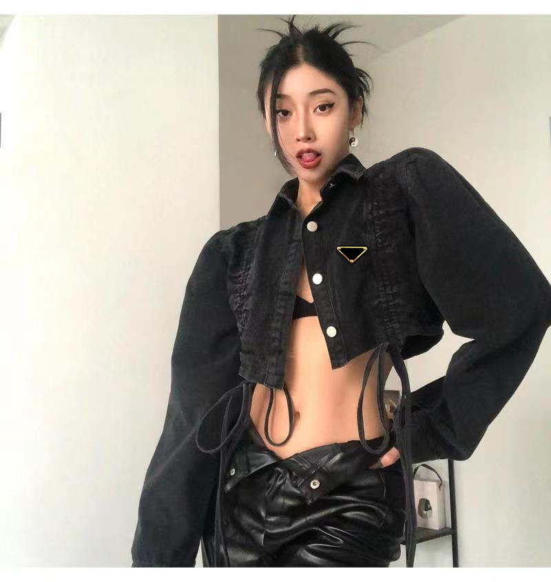 Women Jackets Jeans Denim With Zippers Button Slim For Lady Outwear Windbreaker Coat Spring Autumn Fashion Style Jacket Sun Protection