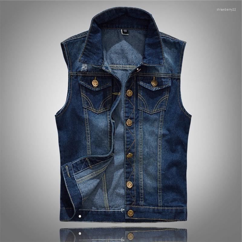 Men's Vests 2022 Size -5XL Denim Vest Jacket Sleeveless Casual Waistcoat Jean Coat Ripped Slim Fit Male Cowboy Stra22, Blue
Men's Vests 2022 Size -5XL Denim Vest Jacket Sleeveless Casual Waistcoat Jean Coat Ripped Slim Fit Male Cowboy Stra22, Blue