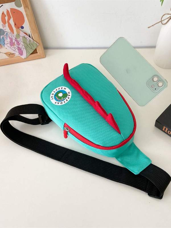 Kids Cartoon Patch Sling Bag SHE