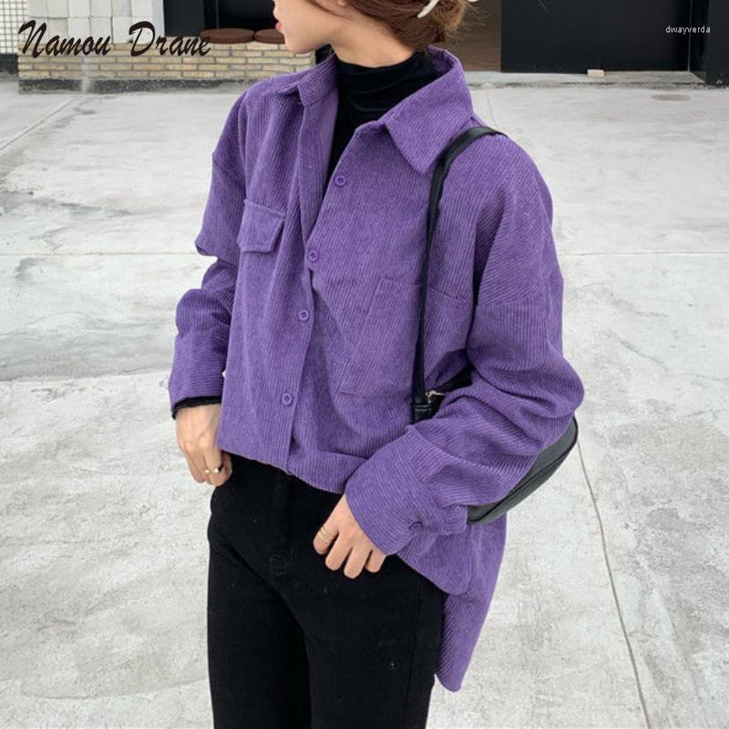 Women' Blouses & Shirts Women Solid Corduroy Minimalist Simple All-match Leisure Teens Straight Turn-down Collar Arrivals Ins Fashionable B, Purple
Women' Blouses & Shirts Women Solid Corduroy Minimalist Simple All-match Leisure Teens Straight Turn-down Collar Arrivals Ins Fashionable B, Purple