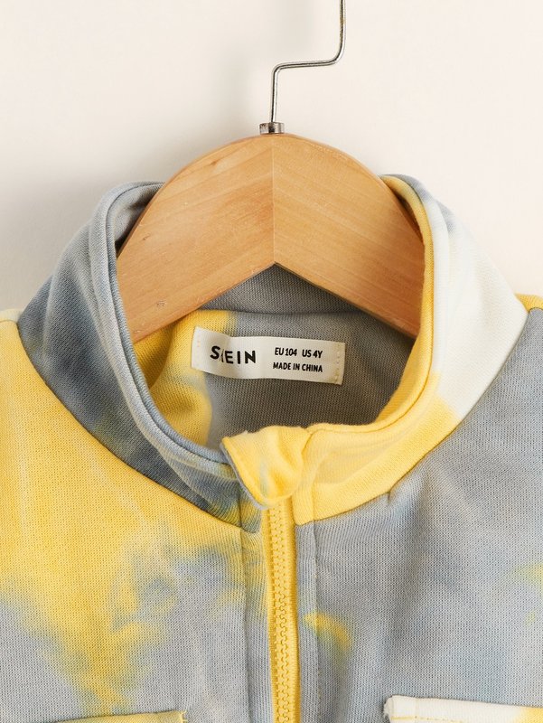 Toddler Boys Tie Dye Flap Pocket Jacket SHE