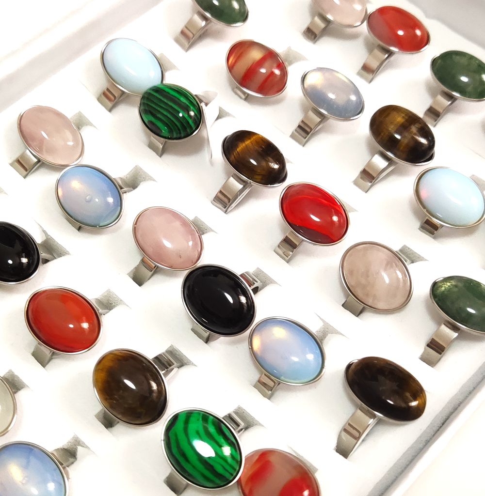 Wholesale 36pcs/lot Colorful Stone Ring For Women Vintage Mix Stone Stainless Steel Party Rings Female Charm Beautiful Rings New Jewelry 2022
Wholesale 36pcs/lot Colorful Stone Ring For Women Vintage Mix Stone Stainless Steel Party Rings Female Charm Beautiful Rings New Jewelry 2022